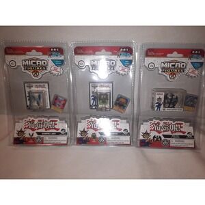 3x Yugioh World's Smallest Micro Figure  Harpie Lady Kuriboh Red Eyes B. Dragon